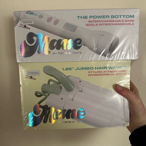 Mane Addicts Jumbo Hair Waver and Power Bottom Set